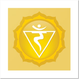 Solar Plexus: Manipura Chakra Symbol - 08 Posters and Art